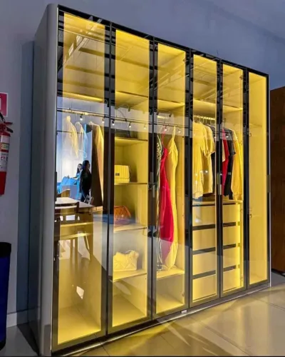 Guarda Roupa 6 Portas Reflecta 4 Gavetas 100% MDF e LED (Novo) Entrega Grátis!
