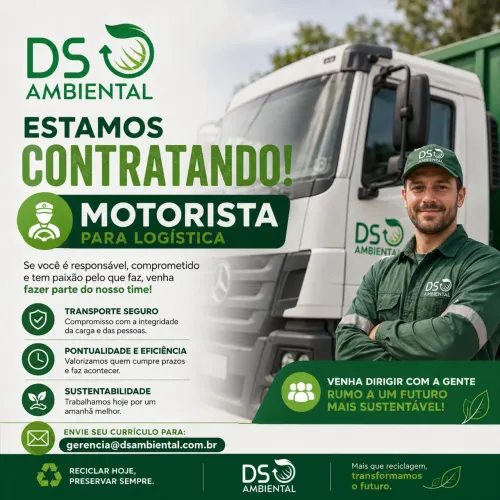 MOTORISTA - LOGÍSTICA | DS AMBIENTAL