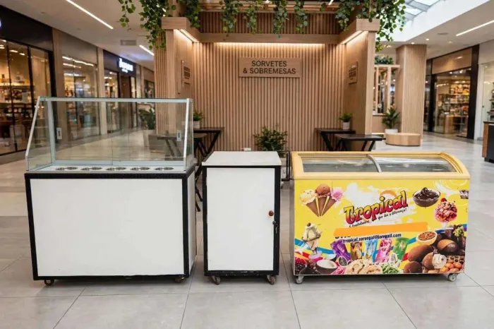 Freezer e quiosque completo