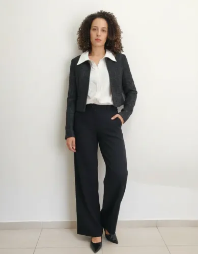 Casaco Tweed Preto