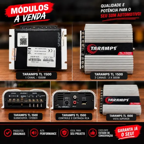 MÓDULO TARAMPS TL 1500 RMS