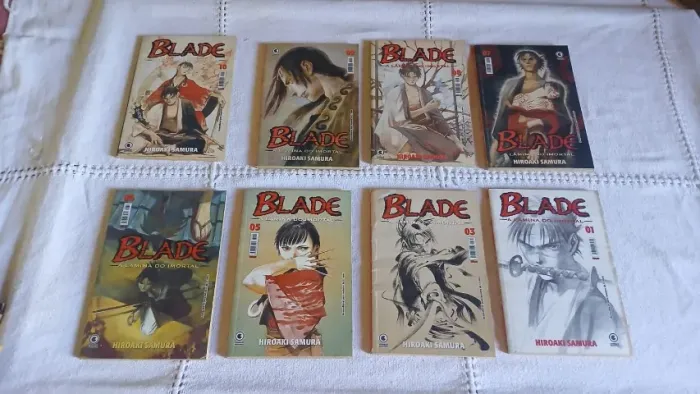 10 mangá blade - mangá raros colecionáveis