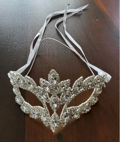 Máscara Em Strass, Elegante, Linda E Sofisticada (Usado)
