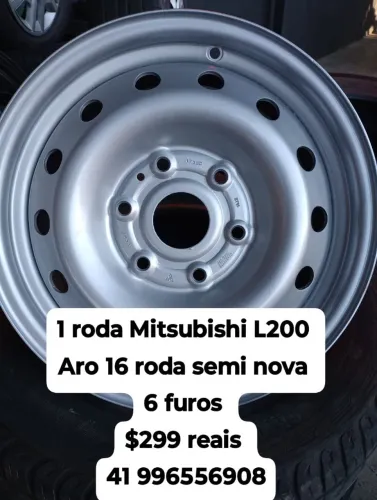 Roda aro 16 Mitsubishi furação 6x139 original l200 $299 reais aceito cartão