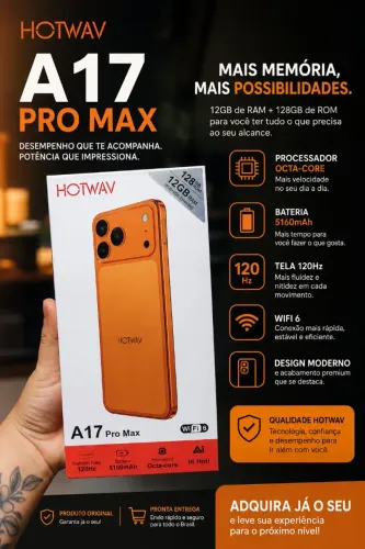Hotwav A17 Pro Max Lacrado - Pronta Entrega