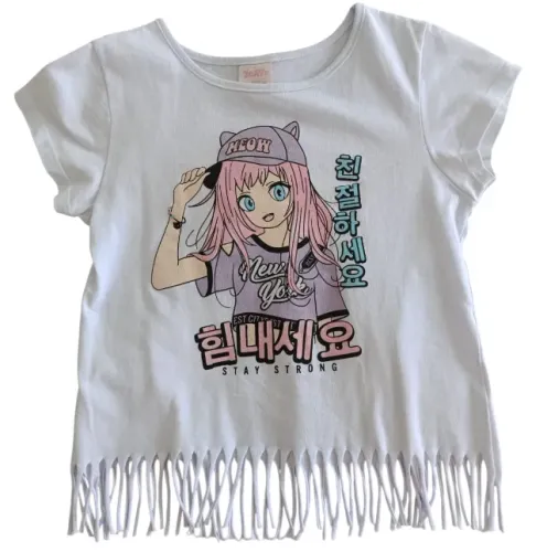 Camiseta infantil meow