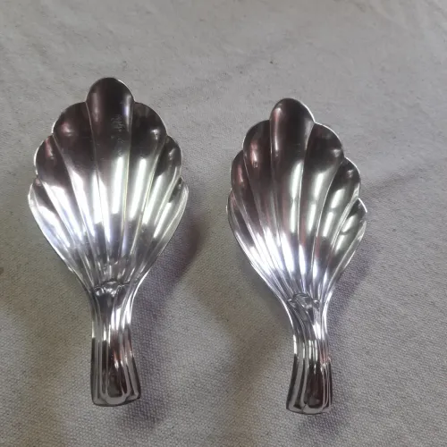 2 concha expressurada na prata banho excelente