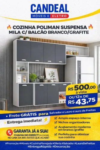 PROMOÇÃO ARMARIO DE COZINHA - FRETE GRATIS SALVADOR, LAURO E SIMOES FILHO!!!