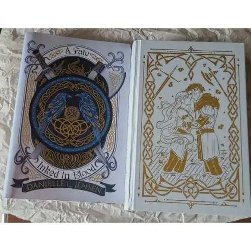 Fairyloot A Fate Inked in Blood - Danielle L. Jensen autografado sprayed edges hardcover