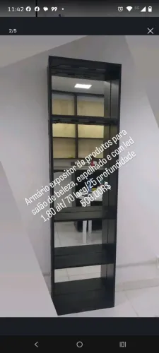 Expositor espelhado para salão de beleza!
