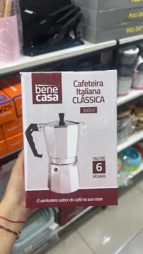 Cafeteira Italiana Clássica 300ml Benecasa