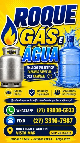 Roque gás e água 