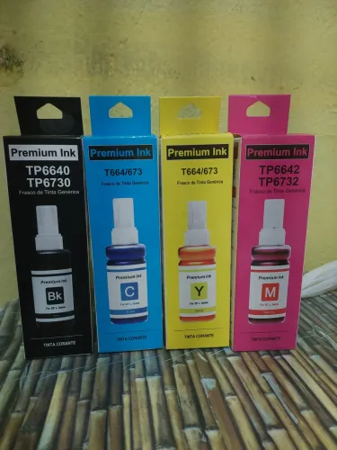 Tintas pra impressora Epson Ecotank tipo L / kit