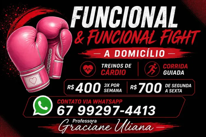 Personal Trainer Funcional/Funcional Fight A Domicílio 