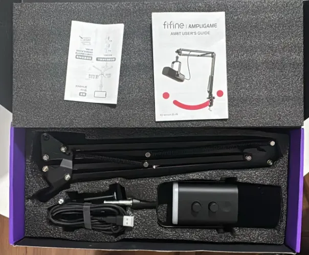 kit de microfone dinâmico FIFINE AmpliGame AM8T