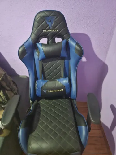 Cadeira Gamer Thunderx3 Azul/Preto