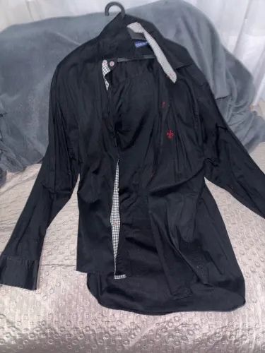 Camisa Social Dudalina Preta Masculina - Tamanho P