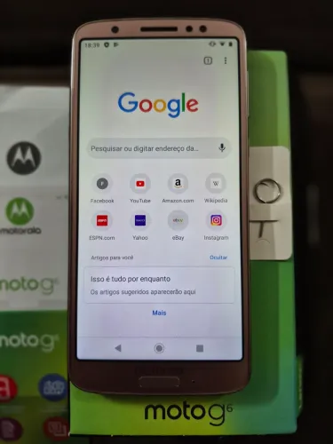 Moto G6 64G Rosé Original - ideal pra crianças | Funcionando 