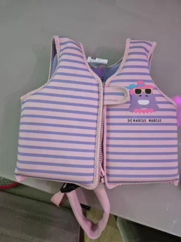 Boia infantil colete salva vidas rosa criança
