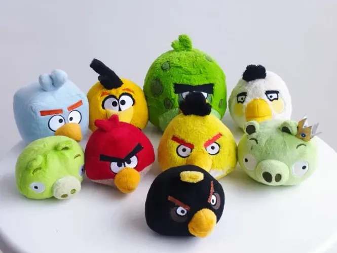 Pelúcias Angry Birds Originais - Commonwealth + PepsiCo Invasão Angry Birds (2010-2012)