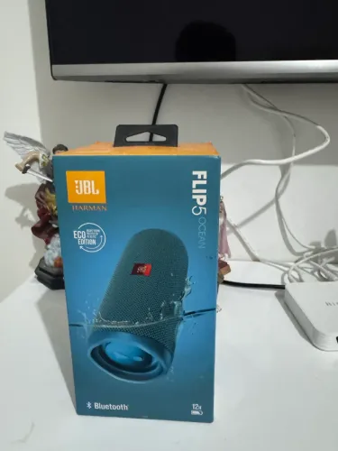 Caixa De Som Jbl Flip 5 Ocean Eco Edition Bluetooth 12 Hrs