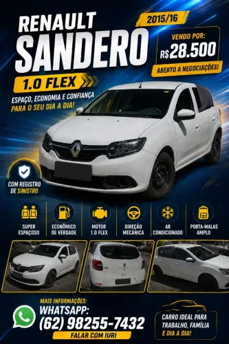 Renault Sandero Expression Hi-power 1.0 16V 5P 2016
