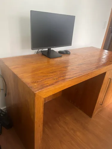 Bancada Home Office em Madeira de Demolição
