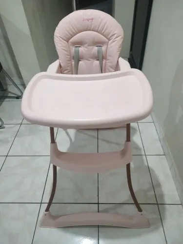 Cadeira de Alimentação Burigotto Bon Appetit XL Rosa - Excelente Estado