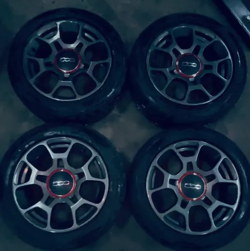 Jogo de rodas Fiat 500 aro 16 com pneu