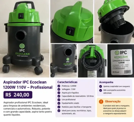 ASPIRADOR PROFISSIONAL