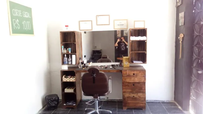 Bancada barbearia 