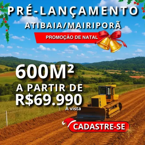 Terrenos de 600m² no Portão Atibaia | Apenas R$ 80 mil