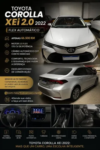 Toyota Corolla XEI 2.0 Flex 16V Aut. 2022