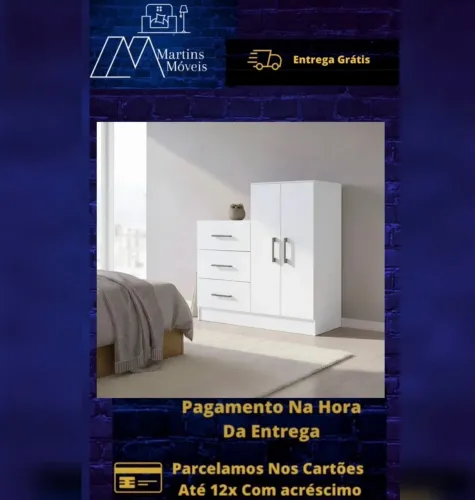 GRANDE PROMOÇÃO ROUPEIRO CÔMODA SOLUZIONE ENTREGA GRATIS ACEITA CARTÃO