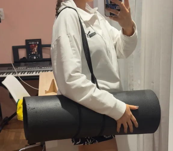 Tapete yoga com alça