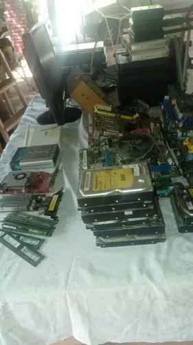 LOTE DE PLACAS MÃE E HD