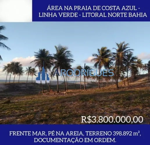 Terreno Comercial de 398.892,00 m² à Venda na Deslumbrante Linha Verde - Jandaíra-BA
