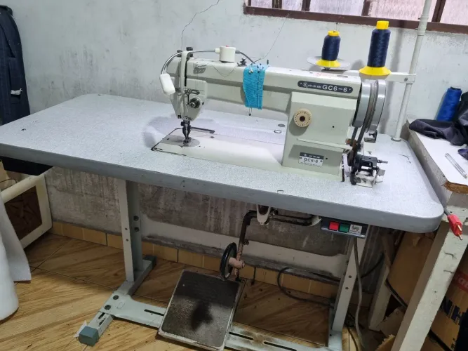 Maquina de costura transporte dupla