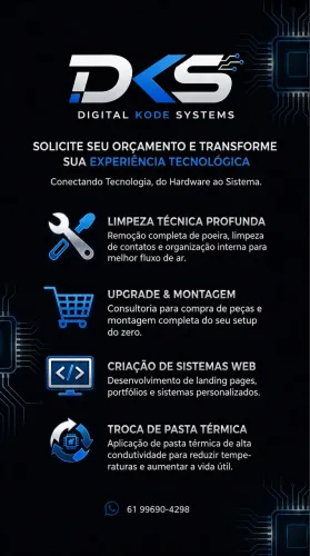 Criação de Sites, Sistemas Web e Manutenção de Computadores