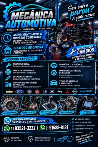 Oficina vai até vc !