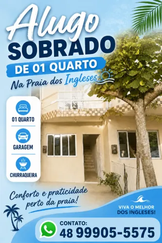 ALUGUEL ANUAL APARTAMENTO 1 QUARTO PRAIA DOS INGLESES FLORIANÓPOLIS DIRETO PROPRIETÁRIO