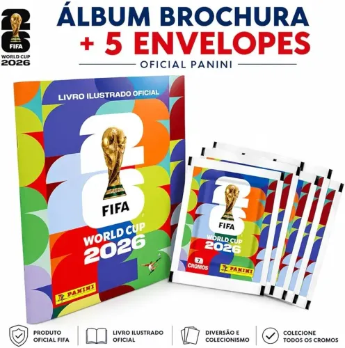 Álbum livro de figurinhas copa do mundo 2026