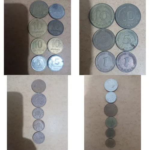 Moedas estrangeiras diversos países