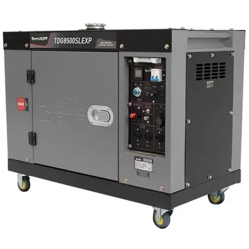 Gerador de Energia a Diesel Silencioso 7.0 KVA Bivolt Toyama TDG8500SLEXP Cabinado - Parti
