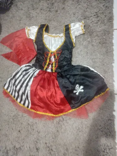 Fantasia Pirata feminino infantil.