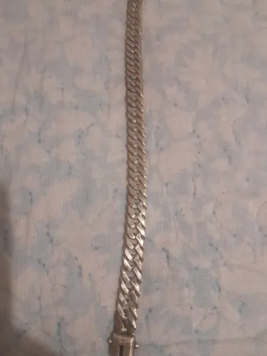 Pulseira de prata 925 escama de peixe