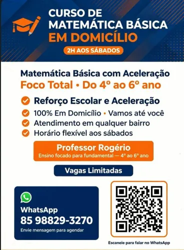 Matemática básica e reforço escolar