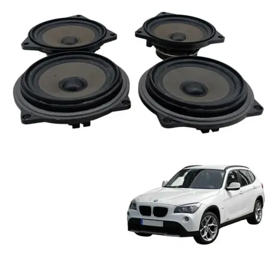 Jogo 4 Auto Falantes Porta Bmw X1 Sdrive 2013 2014 2015