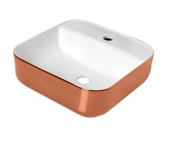 Cuba de Apoio Lexxa com Mesa Rose Gold Branco LX423RGW - Nunca Utilizada