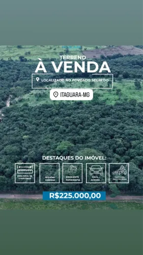 Terreno a venda em Itaguara MG - Pertinho de BH